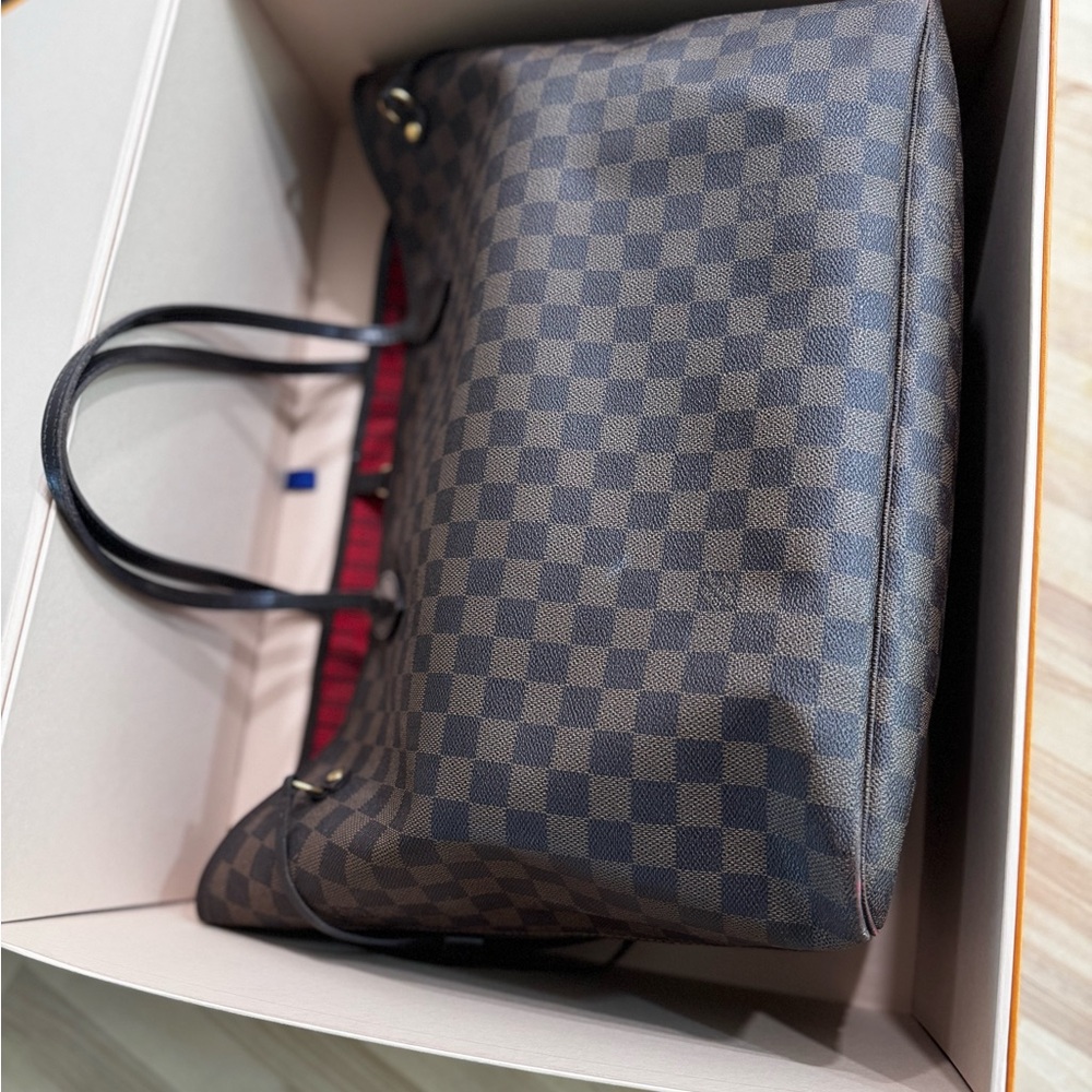 Louis Vuitton Neverfull GM Damier Ebene Tote Bag